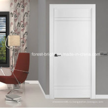 Простой Дизайн Один Лист Белый Заподлицо Деревянной Двери